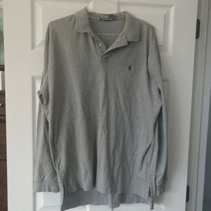 Polo 2 button polo shirt long sleeve
